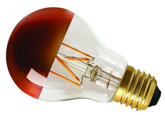 Girard Sudron Filament GLS LED Bronze Cap 6w Edison Screw Very Warm White 750lm Dim. Ambre Glass This is a Product image
