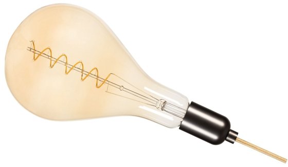 Girard Sudron AMBER Twisted 6w Edison Screw Warm White 300lm Dimmable Ambre Finish Filament Dimmable This is a Product image