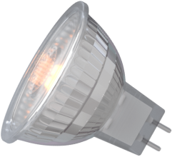 Calex 6W Reflecter MR16 LED SMD Shape GU5.3 Chrome Finish Very Warm White This is a Product image