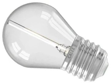 Calex 1W LED Party Bulb G45 Edison Screw Non-Dimmable Finish Clear Ultra Warm White This is a Product image