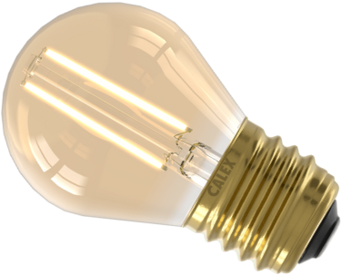 Calex 3.5W LED Ball Shape P45 Filament Edison Screw Gold Very Warm White This is a Product image