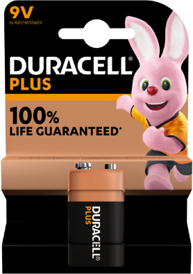 Duracell Duracell Plus Power Alkaline Manganese Dioxide 9V Battery