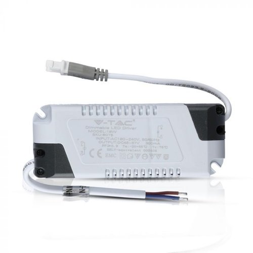 V-TAC 18W Dimmable Driver for LED Mini Panels This is a Product image