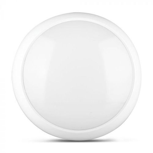V-Tac 15W IP65 Round LED Dome Light - 2D Bulkhead w/ Microwave Sensor (Warm White) This is a Product image