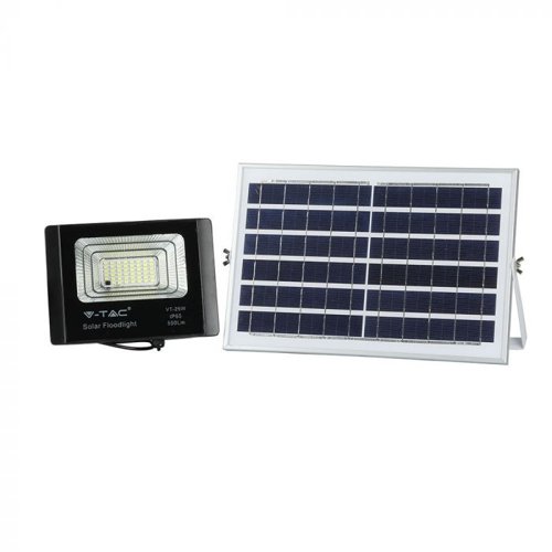 V-Tac 12W IP65 Solar LED Floodlight 550Lm 4000K Cool White (2 Year Warranty) (55W Alternative) This is a Product image