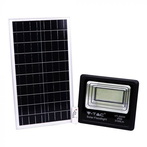 V-Tac 40W IP65 Solar LED Floodlight 3100Lm 4000K Cool White (2 Year Warranty) (310W Alternative) This is a Product image