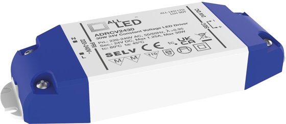 ALL LED 24V 30W Non-Dimmable Constant Voltage LED Driver IP20 This is a Product image