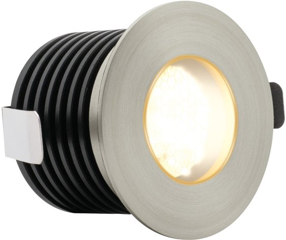 ALL LED 70mm Dia. 7W IP67 Marine Grade Baffled LED Marker Light (Very Warm White - Stainless Steel Finish) This is a Product image