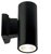 ALL LED GU10 Carbon Black Powder Coat Finish Bidirectional Decorative Tubular Wall Light