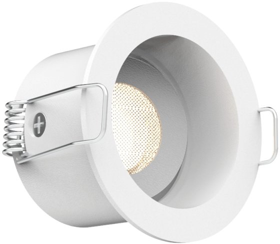 ALL LED 3W Adjustable LED Downlight Warm White IP44 - White This is a Product image