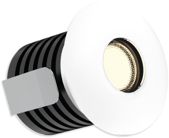 ALL LED 37mm Dia. Midi 1 Watt IP65 LED Marker Light (Warm White - White Finish) This is a Product image