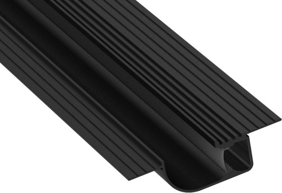 ALL LED Stealth 2m Black Painted Plaster-in Trimless Aluminium Profile This is a Product image