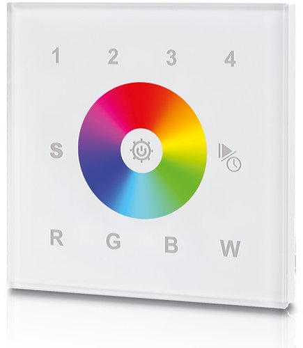 Wall Mounted 4 Zone RGB RF Controller This is a Product image