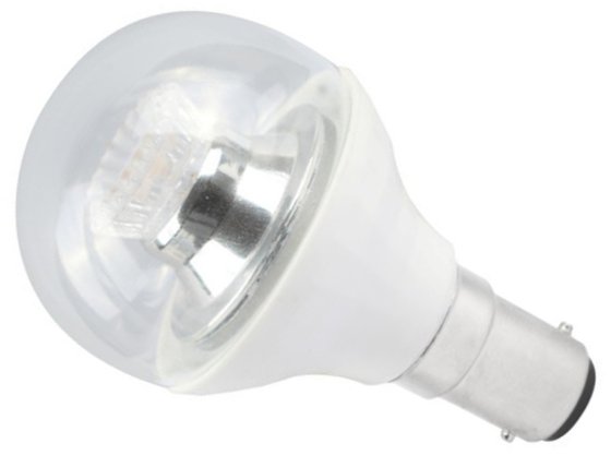 Bell Lighting 4W LED 45mm Dimmable Round Ball Clear - SBC, 4000K (25W Alternative) This is a Product image