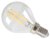 Calex 240V 4W Clear Dimmable Full Glass Filament Ball Lamp 470lm 2700K Warm White E14