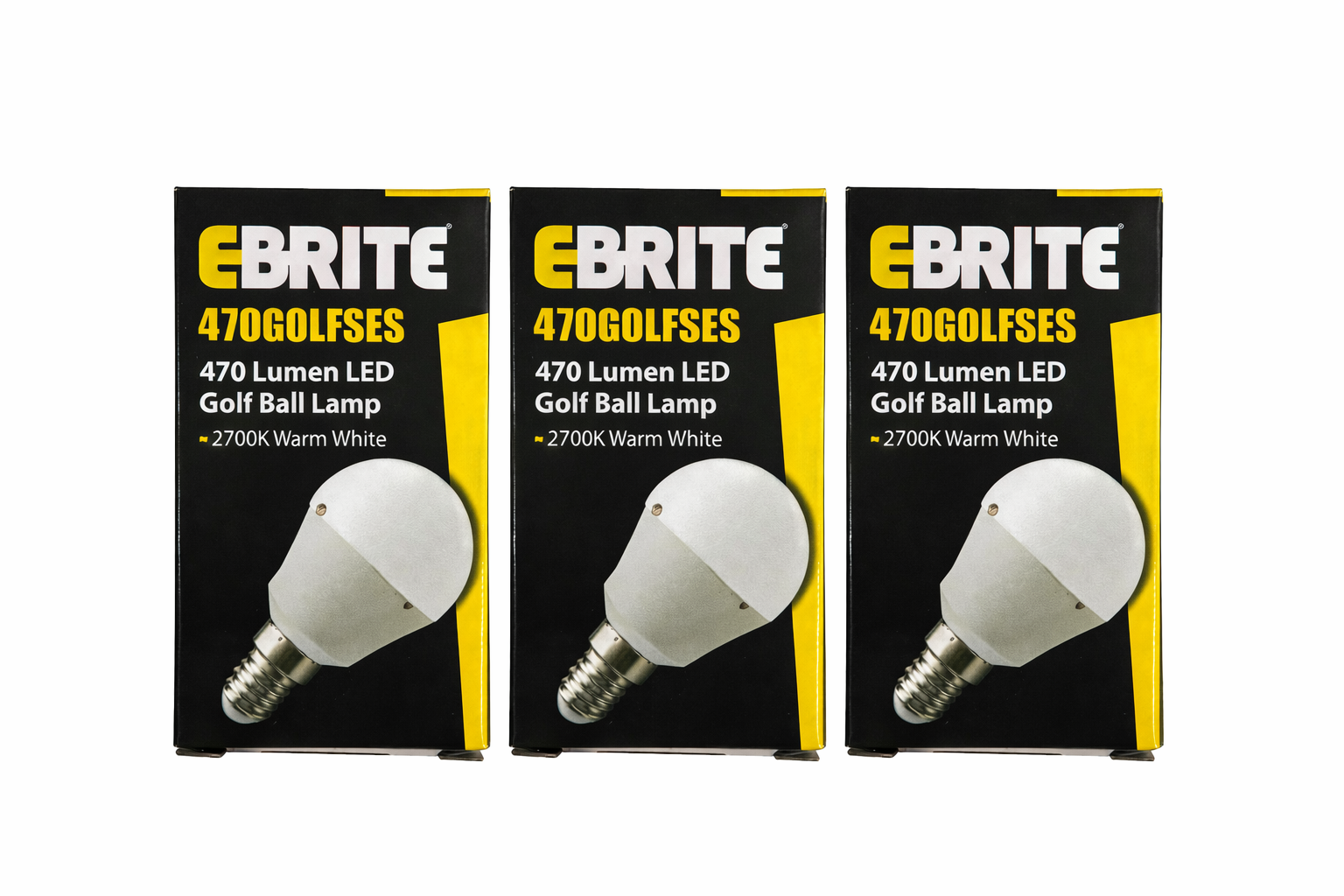 LED 5.5W Golf Ball Lamp Very Warm White - 2700K (Pack of 3)