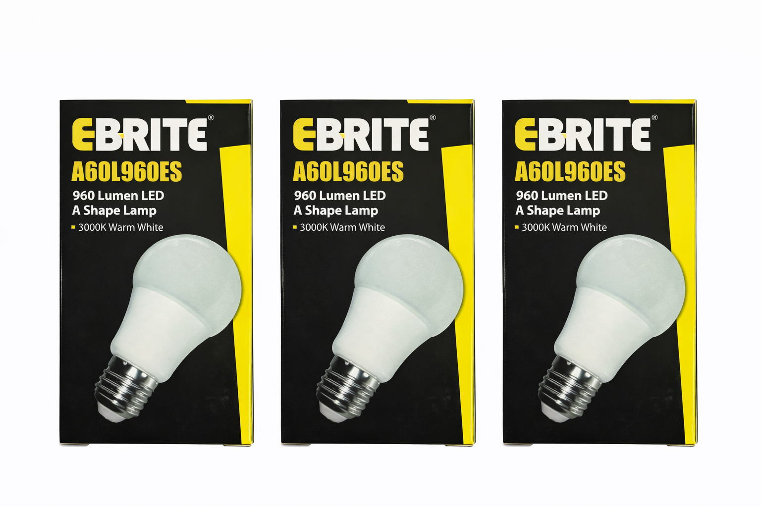 3 Pack 10.5W LED GLS Lamp Warm White - 3000K
