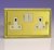 Classic 2-Gang 13A Double Pole Switched Socket (Georgian Brass/White)