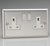 Classic 2-Gang 13A Double Pole Switched Socket with Metal Rockers (Mirror Chrome)