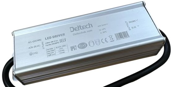 5 Pack Deltech 24V 150W Non-Dimmable Constant Voltage LED Driver IP67