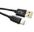 Dencon 1000mm USB A to USB C Braided Cable (Black)