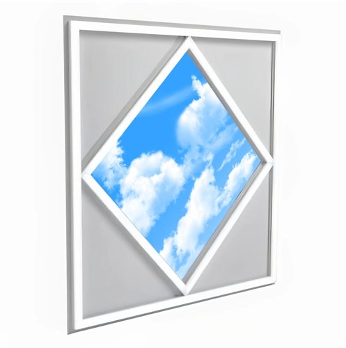 70W 600x600mm Diamond Sky & Cloud Ceiling LED Panel Light Daylight - 6000K This is a Product image