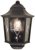 Elstead Lighting Outdoors IP43 E27 Norfolk 1 Light Half Wall Lantern in Black