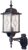 Elstead Lighting Outdoors IP43 E27 Wexford 1 Light Up Wall Lantern in Black/Silver