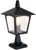 Elstead Lighting Outdoors IP43 E27 York 1 Light Pedestal Lantern in Black