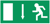 Emergency Exit Sign Legend (Panel Arrow Down)