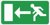 Emergency Exit Sign Legend (Panel Arrow Left)