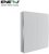 Ener-J 2 Gang Wireless Kinetic Eco Range Switch Silver