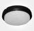 Eterna 8W IP54 Cool White LED Bulkhead with Diffuser (Black Trim)