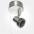 Eterna Brushed Nickel Single Spotlight with Pull Cord ON/OFF Switch (50W Max GU10 Lamp Required) LAM