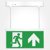 Eterna IP20 3 Hour 2.3W LED Emergency Hanging Exit Sign Light With ISO Up Arrow Legend (Pro - 5 Year