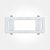 Eterna IP20 White Semi Recessed Bulkhead Frame