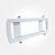 Eterna IP20 White Semi Recessed Emergency Bulkhead Frame