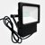 Eterna IP44 Cool White 10W Black Standard LED Floodlight + Pre-Wired / Quick Fixing Bracket