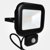 Eterna IP54 Cool White 30W Black LED Floodlight with 120 Degree PIR Sensor