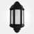 Eterna Outdoor IP44 7W LED Black Half Wall Lantern