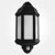 Eterna Outdoor IP44 7W LED Black Half Wall Lantern with 120 Degree PIR Sensor
