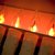 Example image of how flicker flame candles look when illuminated.