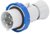 Gewiss 32A IP66/67/68/69 IEC309 2P+E Blue Industrial Plug with Fast Wiring (Screwless) 230V