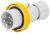 Gewiss 32A IP66/67/68/69 IEC309 2P+E Yellow Industrial Plug with Fast Wiring (Screwless) 110V