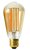 Girard Sudron 6W E27 Dimmable Amber Teardrop LED Filament Bulb Very Warm White