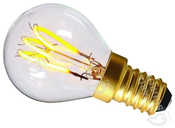 Girard Sudron Clear Filament 2w Small Edison Screw Very Warm White Golf Ball LED This is a Product image