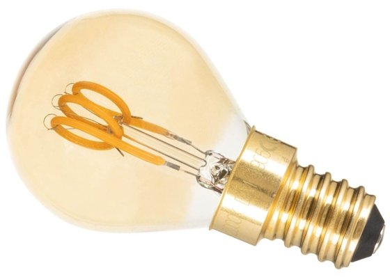 Girard Sudron Amber Filament 2w Small Edison Screw Ultra Warm White 90lm G45 Golf Ball LED This is a Product image