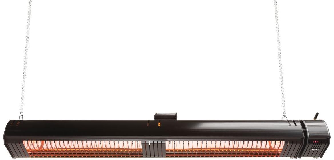 Heat Outdoors IP65 4KW Shadow XT Bluetooth Patio Heater in Black