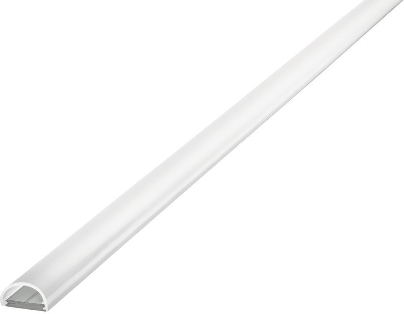 Integral Profile Aluminium Surface Mount 1M Frosted Diffuser 13.8 x 8mm (Includes 2 Endcaps)