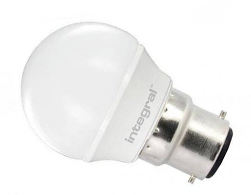 INTEGRAL LED - B22 6W (40W) LED Golf Ball Bulb, Warm White 470lm  Non-Dimmable